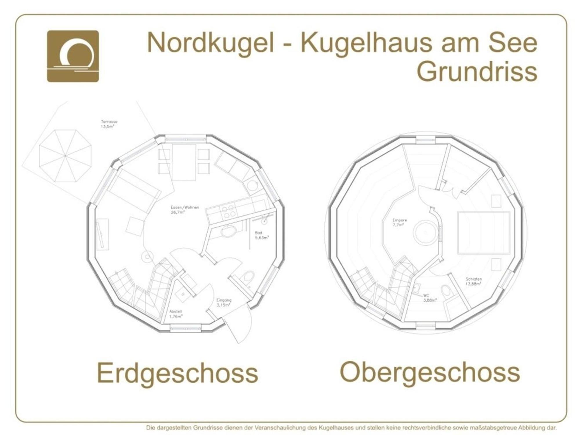 Nordkugel - Kugelhaus Am See Penzlin Exteriér fotografie